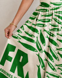 Fish Graphic Print Midi Dress