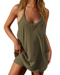 Pocket Cami Romper Dress