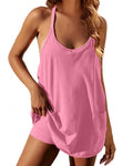 Pocket Cami Romper Dress