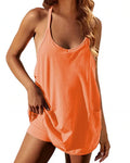 Pocket Cami Romper Dress
