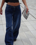 Raw-Hem Mid-Rise Cropped Straight Jeans