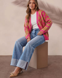 Raw-Hem High-Rise Straight Jeans