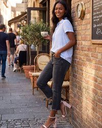 High-Rise Capri Skinny Jeans
