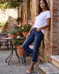 High-Rise Capri Skinny Jeans