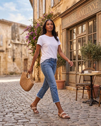 High-Rise Capri Skinny Jeans