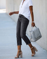 High-Rise Capri Skinny Jeans
