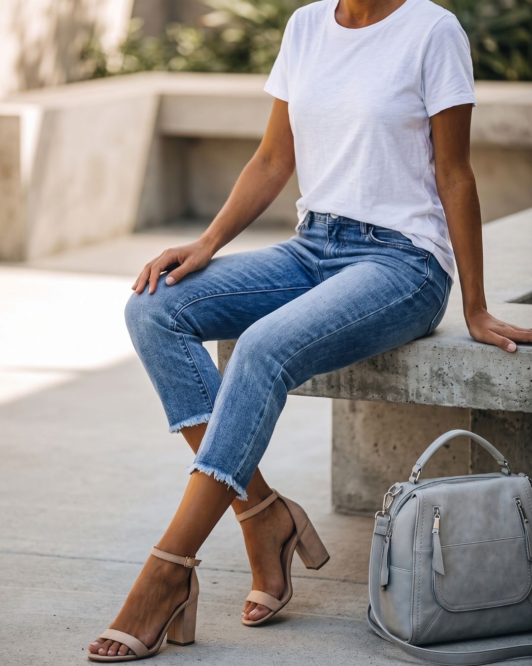 High-Rise Capri Skinny Jeans