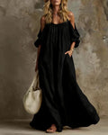 Resort Spaghetti Strap Swing Maxi Dress