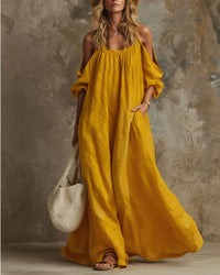 Resort Spaghetti Strap Swing Maxi Dress