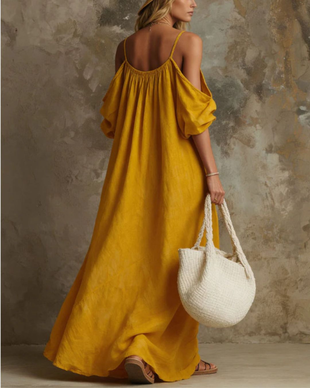 Resort Spaghetti Strap Swing Maxi Dress