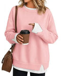 Oversized Faux-Layered Long Sleeve Sweatshirt