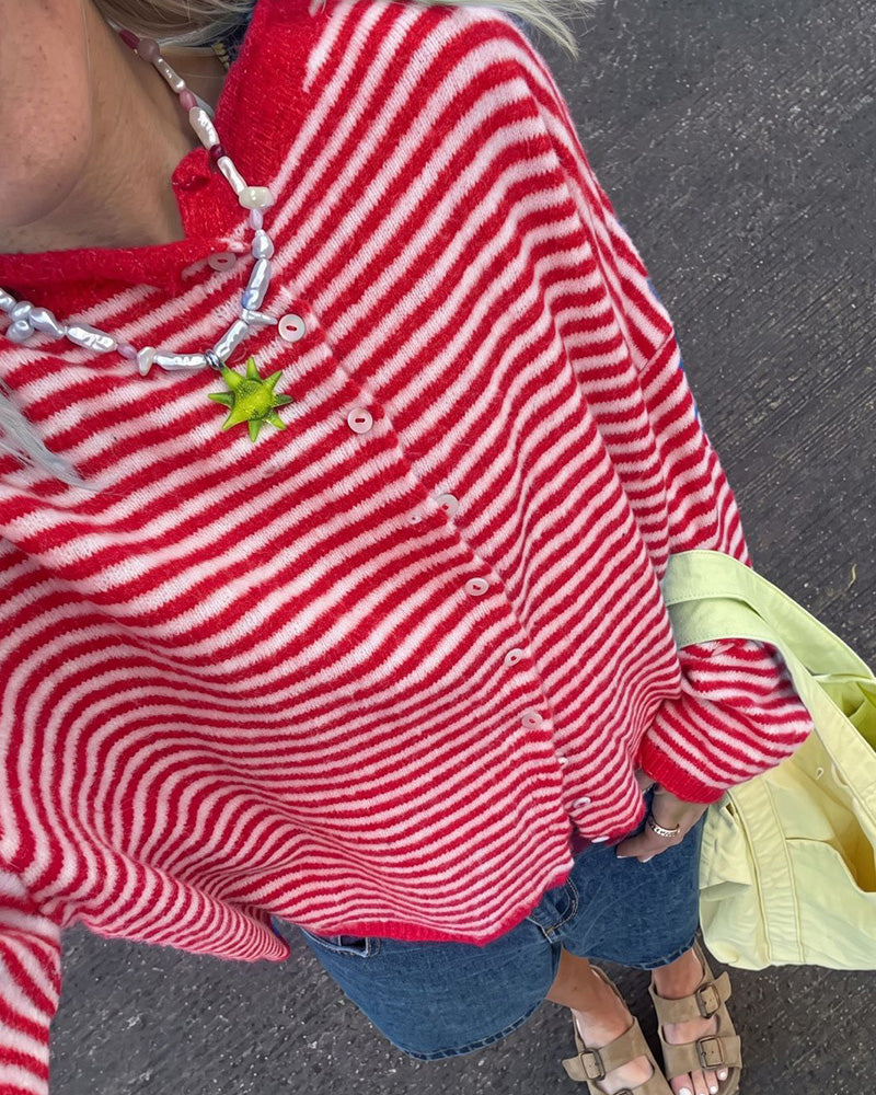 Retreat Striped Knit Cardigan