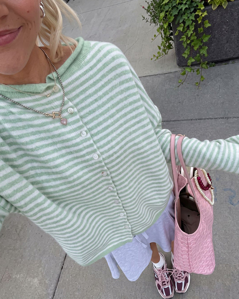 Retreat Striped Knit Cardigan