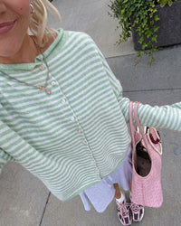 Retreat Striped Knit Cardigan