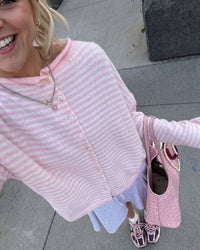 Retreat Striped Knit Cardigan