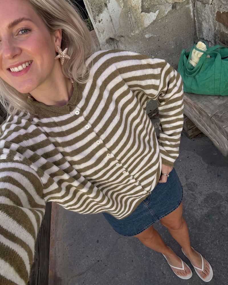 Retreat Striped Knit Cardigan
