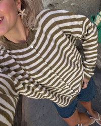 Retreat Striped Knit Cardigan