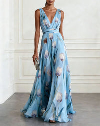 Romantic Tulip Maxi Dress