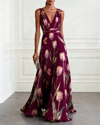 Romantic Tulip Maxi Dress