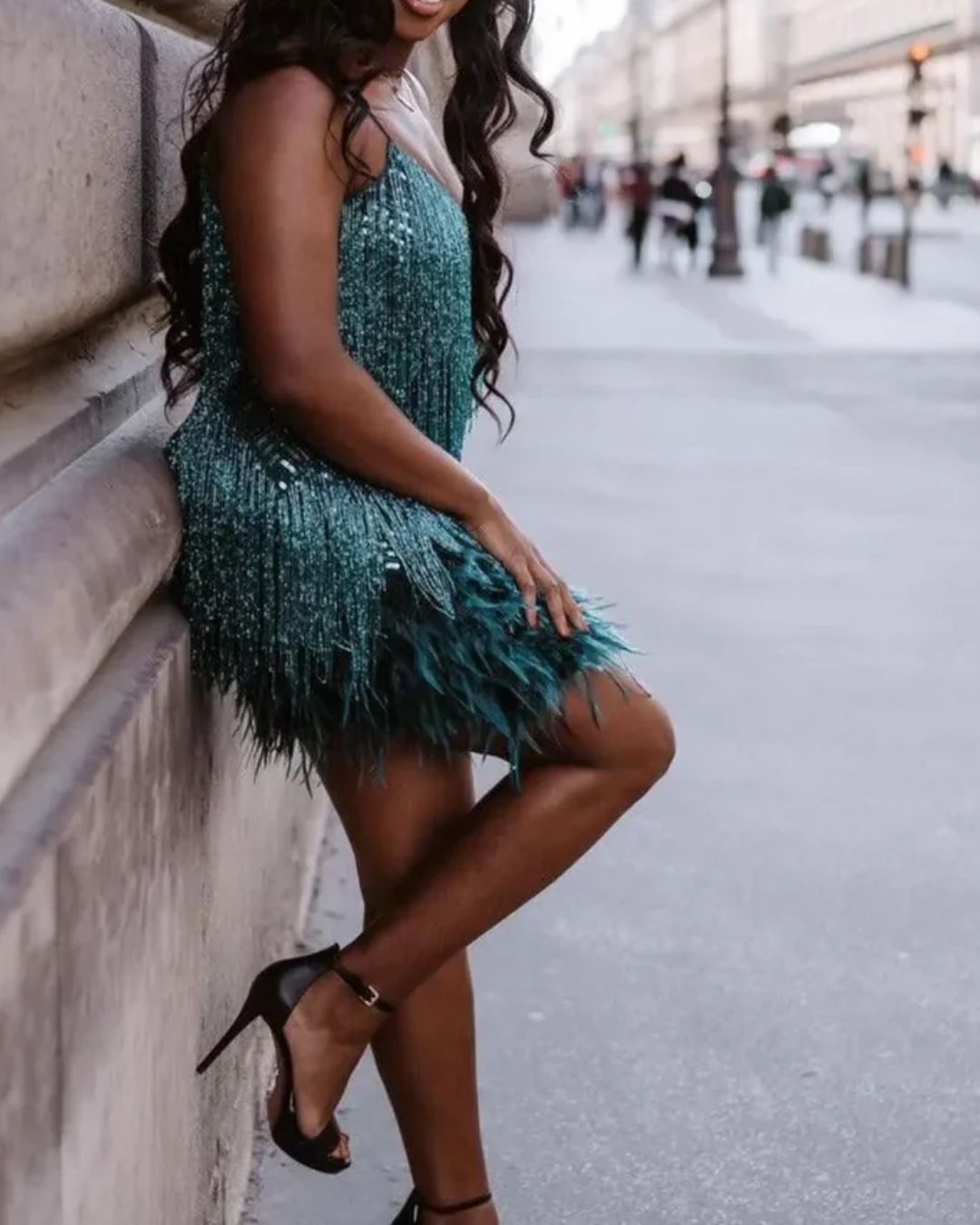 Candyfloss Feather Dream Mini Dress