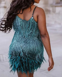 Candyfloss Feather Dream Mini Dress
