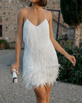 Candyfloss Feather Dream Mini Dress