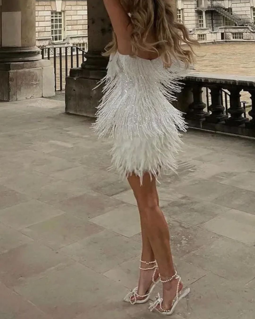 Candyfloss Feather Dream Mini Dress