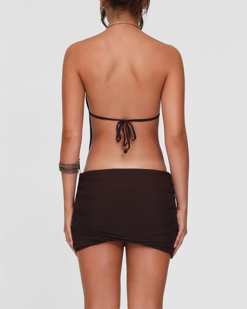 Choker Halter Backless Bodycon Mini Dress