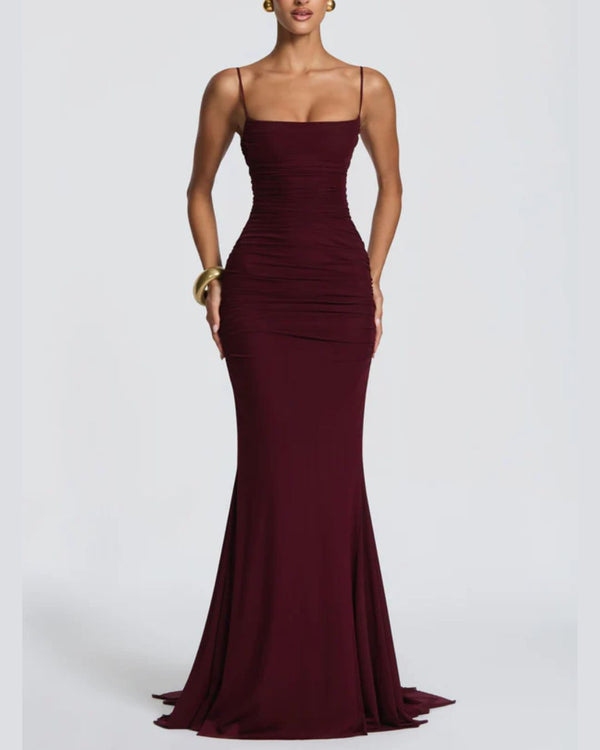 Backless Tie Bodycon Evening Dress