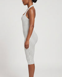 Retro Polka Dot Capri Jumpsuit