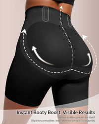 Pantaloncini modellanti senza cuciture a vita alta che sollevano i glutei 
