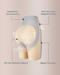 Pantaloncini modellanti senza cuciture a vita alta che sollevano i glutei 