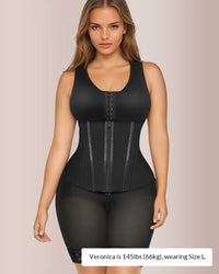 Faja moldeadora de cuerpo completo con doble control de abdomen