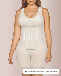 Faja moldeadora de cuerpo completo con doble control de abdomen