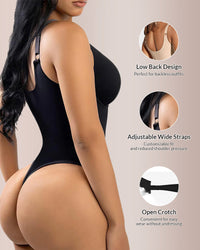 V Neck Bodysuit Tummy Control Shapewear