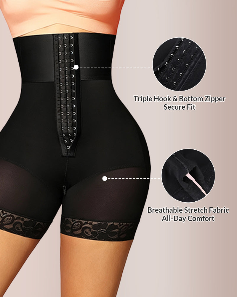 Faja corta con cintura alta que levanta los glúteos