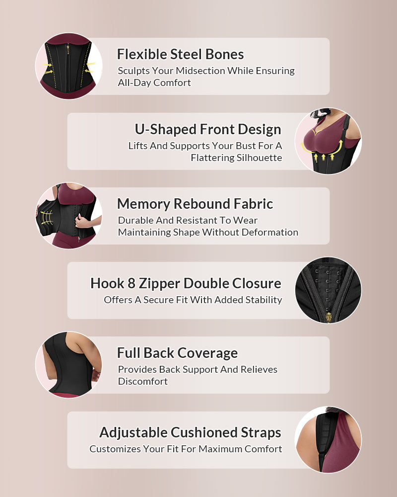 Corsetto con doppia cintura 