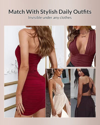 U-Plunge Backless Shapewear Bodysuit