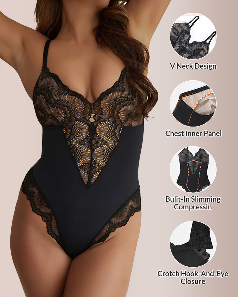 Sculpting Lace Shapewear Bodysuit