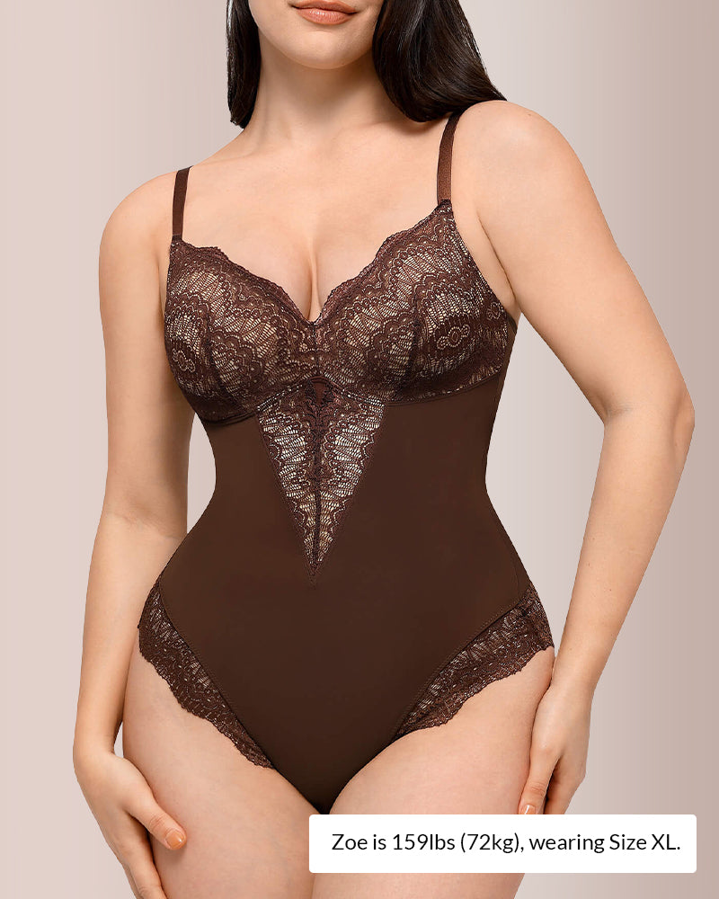 Sculpting Lace Shapewear Bodysuit