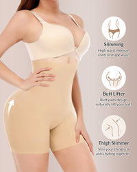 High-Waist Tummy Control Butt Lifter Shorts