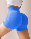 Seamless Ribbed Peach Lift Booty Shorts