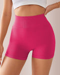 Seamless Ribbed Peach Lift Booty Shorts