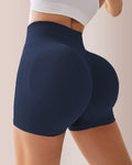 Seamless Ribbed Peach Lift Booty Shorts
