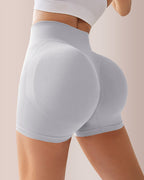 Seamless Ribbed Peach Lift Booty Shorts