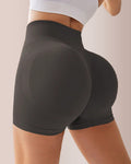 Seamless Ribbed Peach Lift Booty Shorts