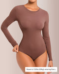 Sculpting Long Sleeve Crew Neck Bodysuit