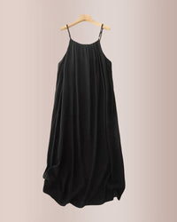 Solid Color Backless Cami Dress