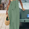 Solid Color Backless Cami Dress