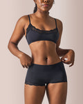 Lace Trim Wirefree Lightweight Underwear Set